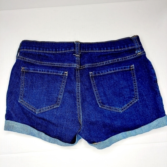 Old Navy Semi-Fitted Stretch Cuffed Sz 4 Jean Shor - Picture 7 of 8